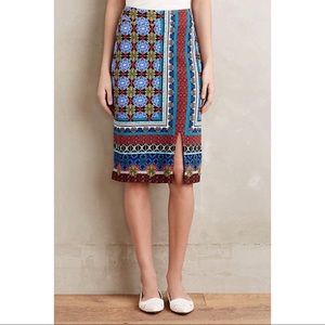 Anthropologie Tearoom Pencil Skirt